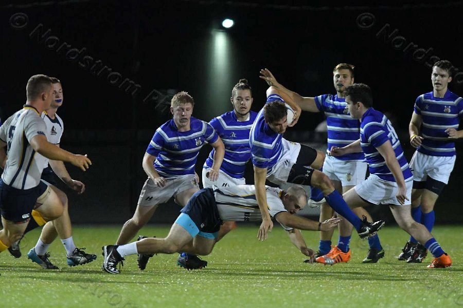 Wheaton Men\'s Rugby vs Mass Maritime.  Photo by Keith Nordstrom